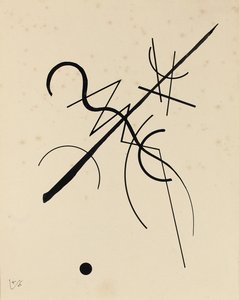 Nokta ve çizgiden yüzeye çizim by Wassily Kandinsky