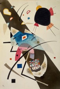 iki siyah nokta by Wassily Kandinsky