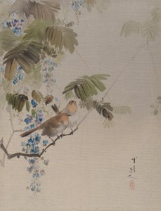 Kuşlar ve Çiçekler, ca. 1887. by Watanabe Seitei