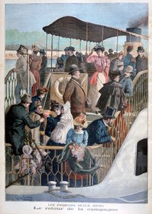 Kırdan tekneyle dönen Parisliler, 1894