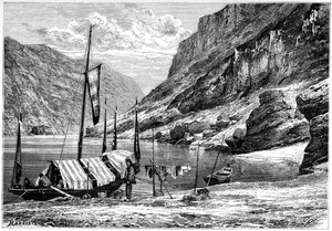 Yukarı Yangtse-Kiang, Çin, 1895.