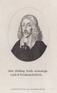 Basil Feilding, 2 Denbigh Kontu, İngiliz diplomat, politikacı ve İç Savaşta Palimentarian asker (gravür) by Wenceslaus (after) Hollar
