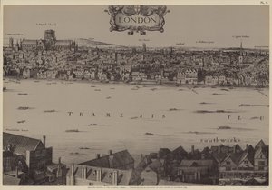 Londra Panoraması by Wenceslaus (after) Hollar