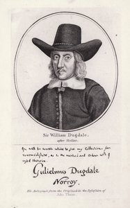 Sir William Dugdale (gravür) by Wenceslaus (after) Hollar