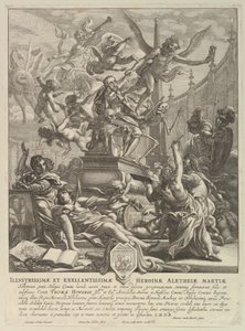 Arundel Kontunun Ölümü Üzerine Alegori, M.Ö. 1646. by Wenceslaus Hollar