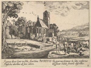 Ağustos, 1628-29. by Wenceslaus Hollar
