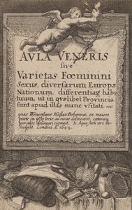 Venüs Salonu: Başlık Sayfası, 1644 by Wenceslaus Hollar
