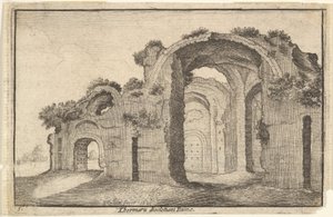 Diocletianus Hamamları, Roma, 17. yüzyıl. by Wenceslaus Hollar
