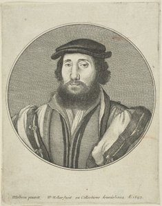 Sakallı adam by Wenceslaus Hollar