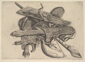Yaylar, oklar ve mızrak, 1625-77. by Wenceslaus Hollar