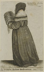 Brabant Asil Kadın by Wenceslaus Hollar