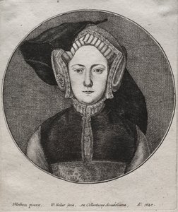 Aragonlu Catherine, 1647. by Wenceslaus Hollar