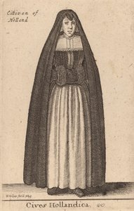 Hollanda Vatandaşları, 1643 by Wenceslaus Hollar
