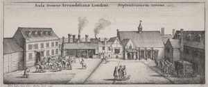 Kuzeyden Arundel Evi Avlusu by Wenceslaus Hollar