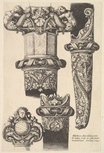 Hançerler ve kınlar, 1625-77. by Wenceslaus Hollar