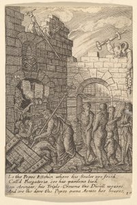 Cehenneme İniş, 1625-77. by Wenceslaus Hollar