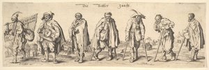 Dilenciler Loncası Yedi Dilenciler, 1630. by Wenceslaus Hollar