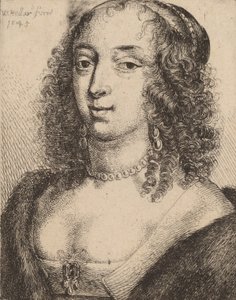 Lennox Düşesi, 1645. by Wenceslaus Hollar