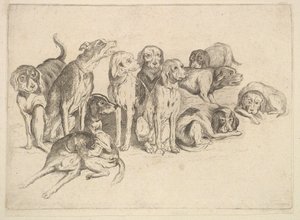 On Bir Tazı, 1625-77. by Wenceslaus Hollar