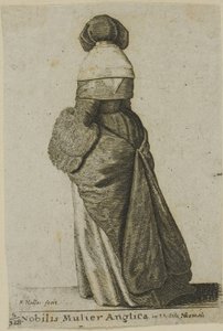 Kışlık Giyimli İngiliz Asilzadesi by Wenceslaus Hollar