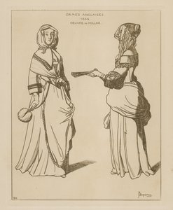 English women, 1644  by Wenceslaus Hollar