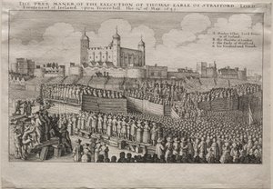 Strafford Kontunun İnfazı by Wenceslaus Hollar