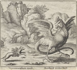 Basilisk ve Gelincik Masalı Fabllar (dizi adı) by Wenceslaus Hollar