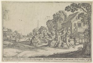 Sonbahar mevsimi Sonbahar (nesne üzerindeki başlık) Dört Mevsim (dizi adı) by Wenceslaus Hollar