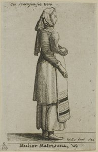Macar Kadın by Wenceslaus Hollar