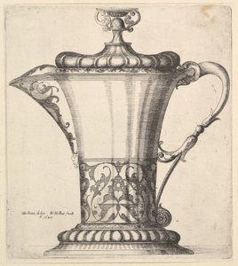 Geniş ağızlı sürahi, 1645. by Wenceslaus Hollar