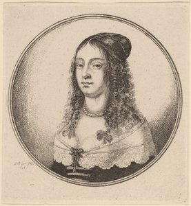 Bukleli Kurdeleli Bayan by Wenceslaus Hollar
