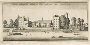 Nehirden Lambeth Sarayı by Wenceslaus Hollar