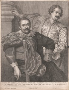 Luke ve Cornelius de Wael by Wenceslaus Hollar