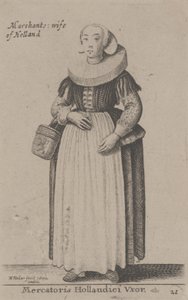 Marchants Wife of Holland (Hollandalı Tüccarın Eşi) by Wenceslaus Hollar