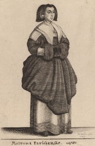 Paris'in Matronu, 1643 by Wenceslaus Hollar