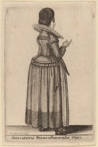 tüccarın karısı by Wenceslaus Hollar