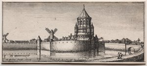 Moated Şehir Kapısı by Wenceslaus Hollar