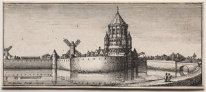 Moated Kent Kapısı, 1676. by Wenceslaus Hollar