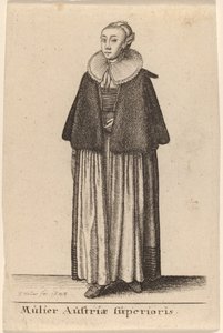Avusturyalı kadın by Wenceslaus Hollar
