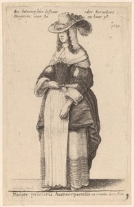 Ev Kıyafetlerinde Antwerp Astarı by Wenceslaus Hollar