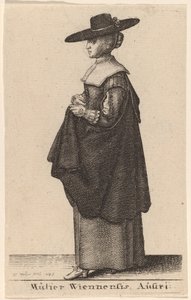 Avusturyalı kadın by Wenceslaus Hollar