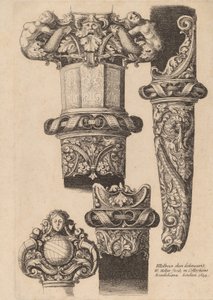 Bir Hançer ve Kın için Süsleme, 1644. by Wenceslaus Hollar