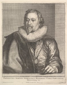 Richard Weston, Portland Kontu, 1645. by Wenceslaus Hollar