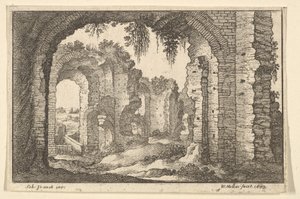 Roma Harabeleri, 1673. by Wenceslaus Hollar