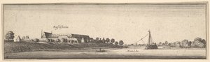 Rüsselsheim, 1642-44. by Wenceslaus Hollar