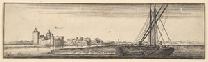 Ruhrort, 1642-44. by Wenceslaus Hollar
