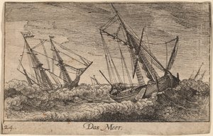deniz sahnesi by Wenceslaus Hollar