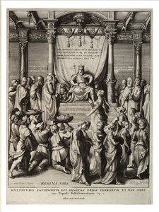 Süleyman ve Saba Kraliçesi. durum 3 by Wenceslaus Hollar