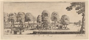 Bahar: Atış Poligonu by Wenceslaus Hollar