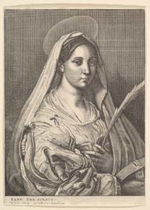 İskenderiyeli Aziz Catherine, 1644-52. by Wenceslaus Hollar